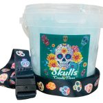 12 x Skulls Candy Floss Tubs with Lanyard