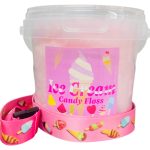 12 x Ice Cream Candy Floss Tubs with Lanyard