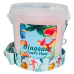 12x Dinosaur Candy Floss Tubs with Lanyard