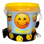12x 20g Emoji Candy Floss Tubs with Lanyards