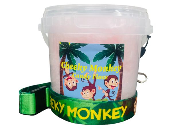 12x 20g Personalised Lanyard Candy Floss Tubs